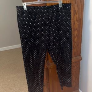 Black w/ White Polka Dots Dress Pants